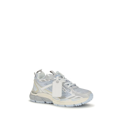 Off-White Grey Low-Top Fabric Sneakers