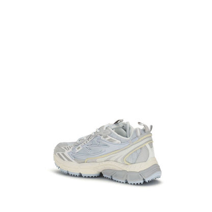 Off-White Grey Low-Top Fabric Sneakers