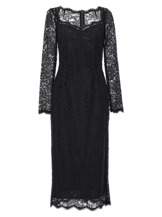 Abito Casual Nero in Poliammide Dolce & Gabbana