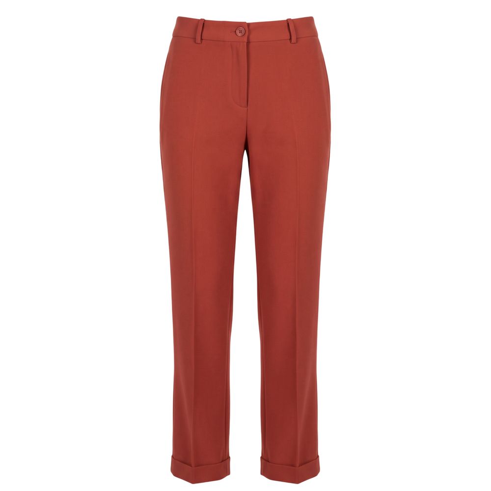 Pantaloni da donna Baldinini Trend in misto viscosa marrone
