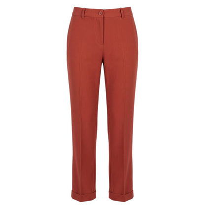 Pantaloni da donna Baldinini Trend in misto viscosa marrone