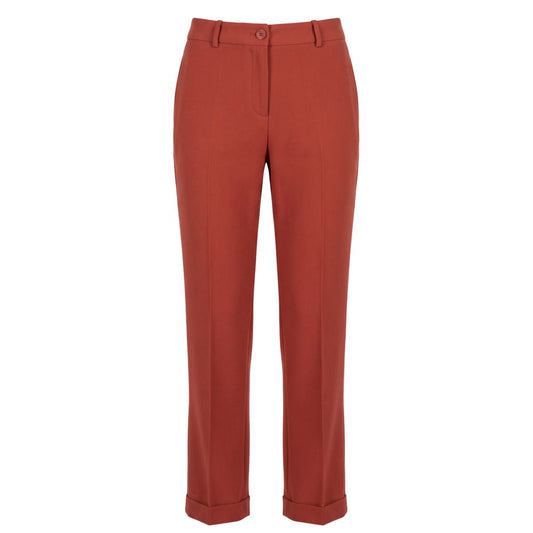 Baldinini Trend Damenhose aus braunem Viskosemischgewebe