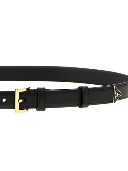 Prada Schwarzer Kalbsleder Gürtel Regular