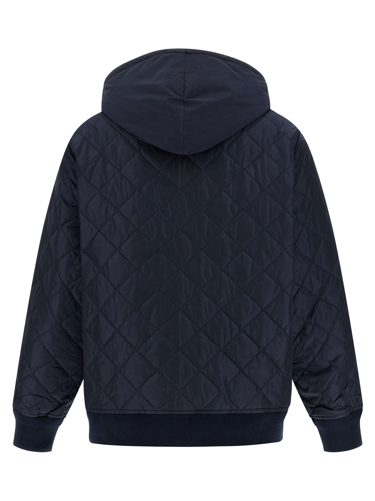 Giacca bomber Prada blu in poliammide riciclata