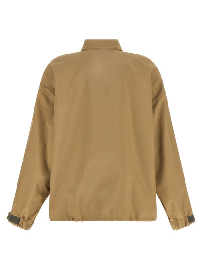 Giacca beige Miu Miu in poliestere riciclato