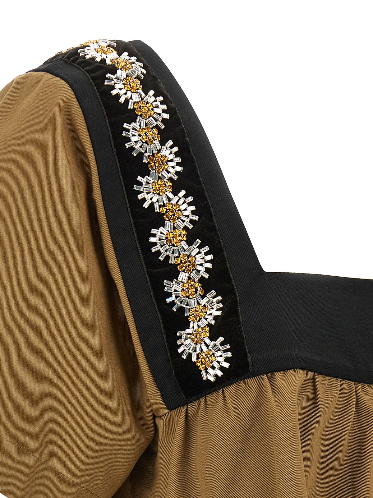 Camicetta in cotone beige Prada