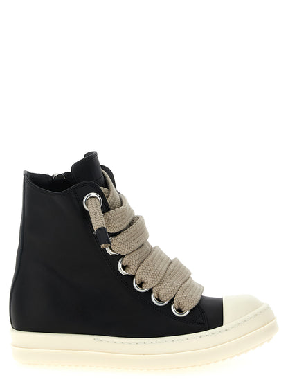 Rick Owens Zweifarbig Kalbsleder High-Top Sneaker