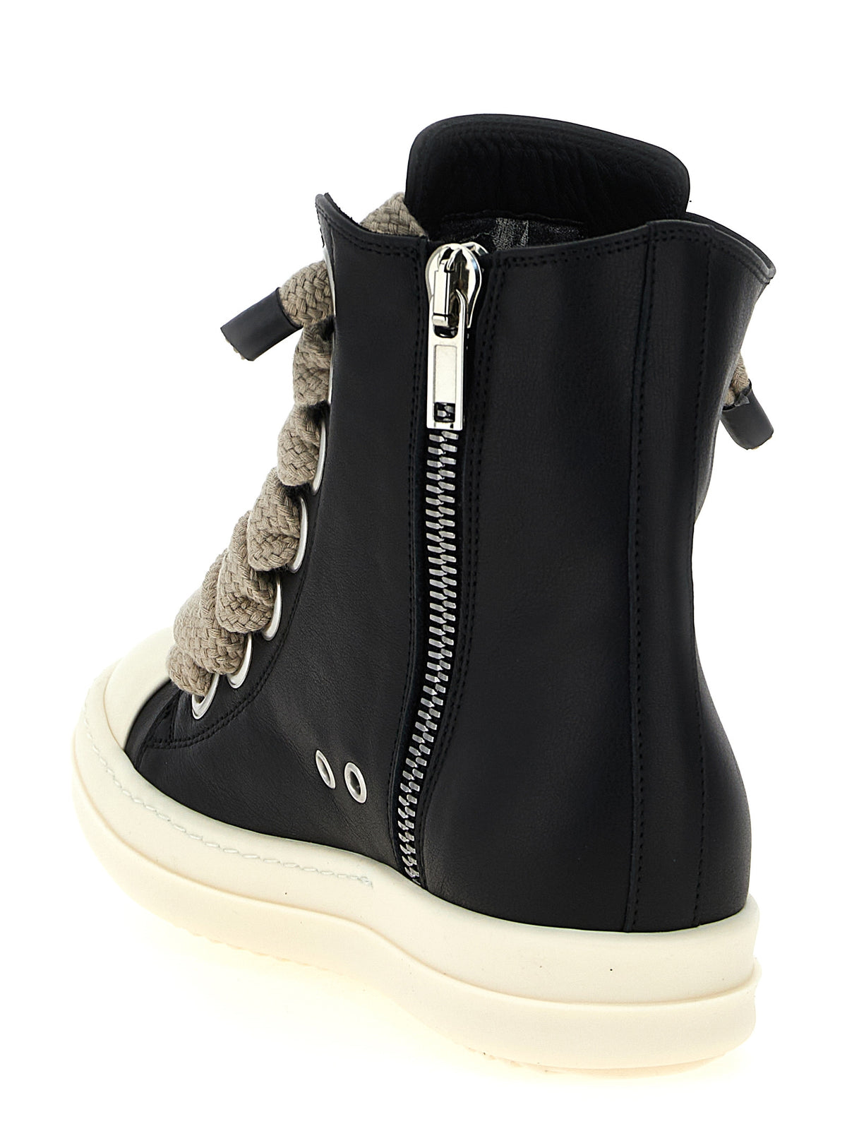 Rick Owens Zweifarbig Kalbsleder High-Top Sneaker