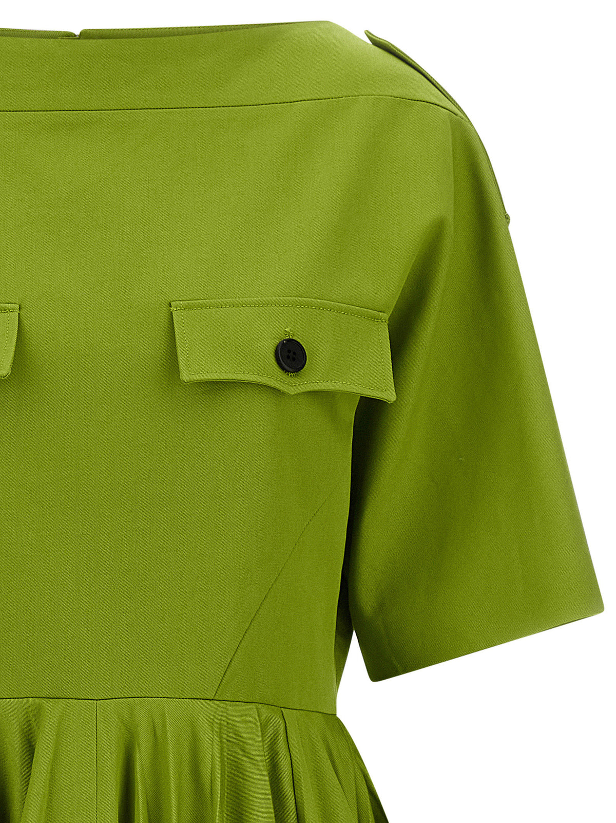 Abito casual in cotone bicolore Prada