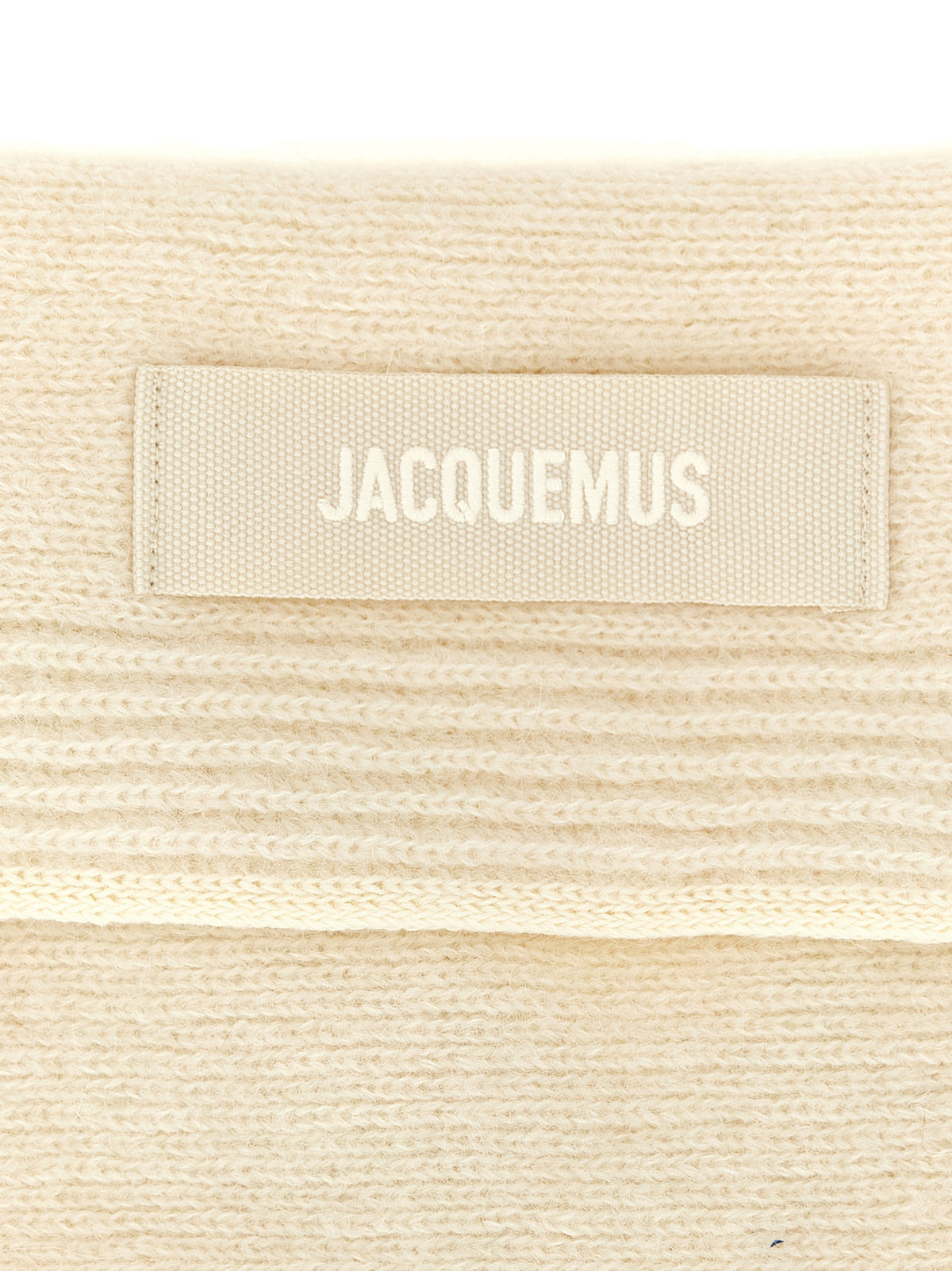 Sciarpa in lana bianca Jacquemus