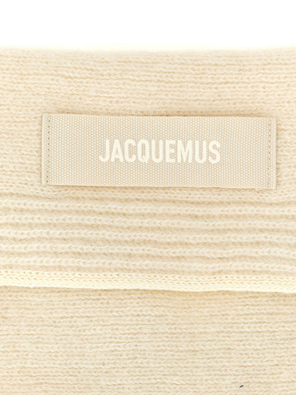 Sciarpa in lana bianca Jacquemus