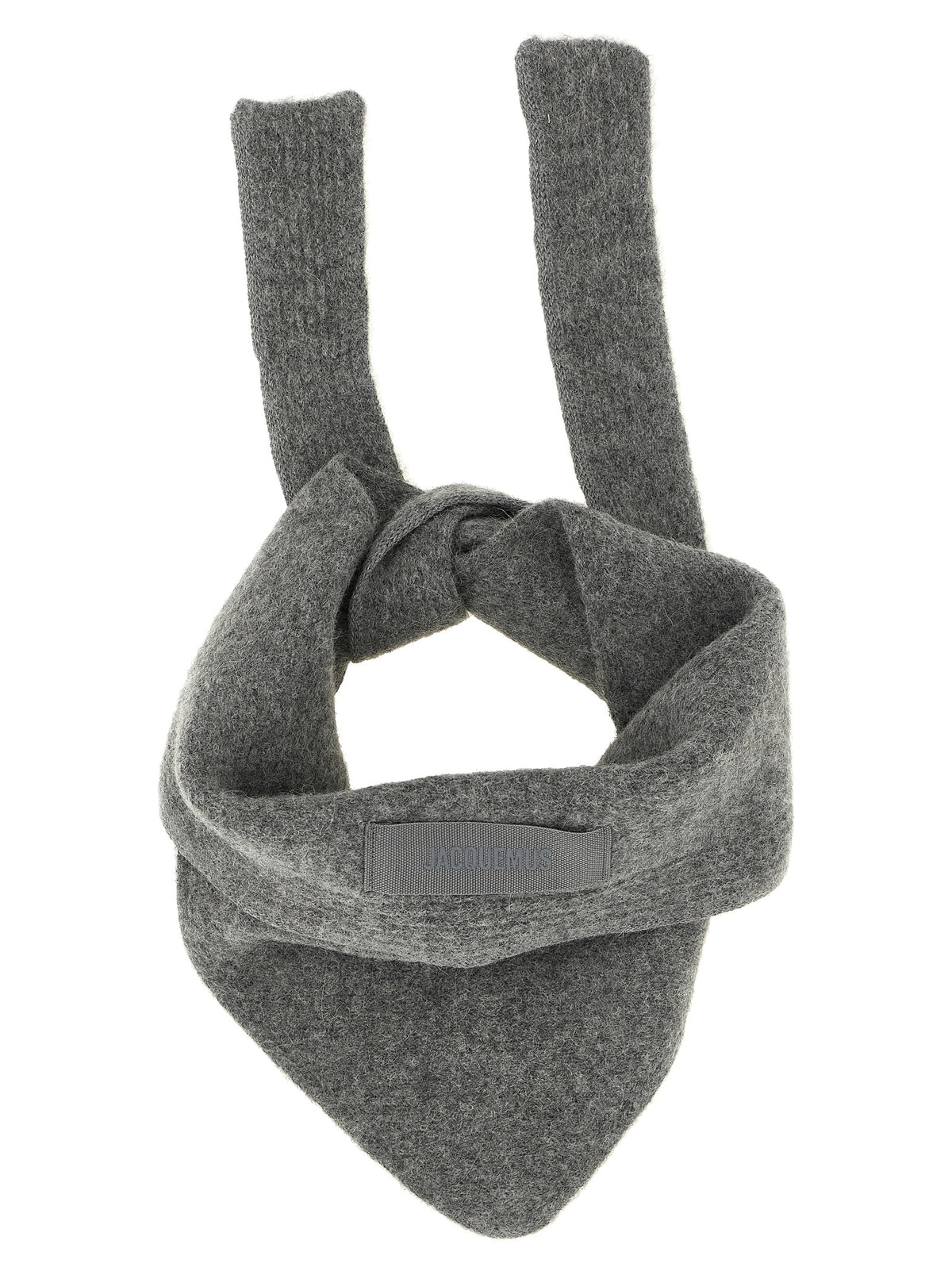 Sciarpa in lana grigia Jacquemus