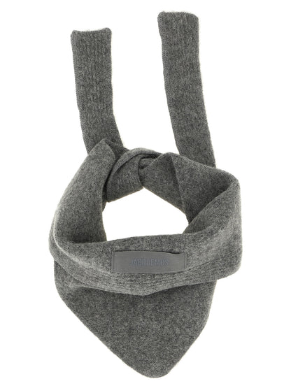 Sciarpa in lana grigia Jacquemus