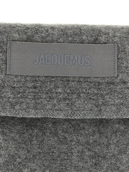 Sciarpa in lana grigia Jacquemus