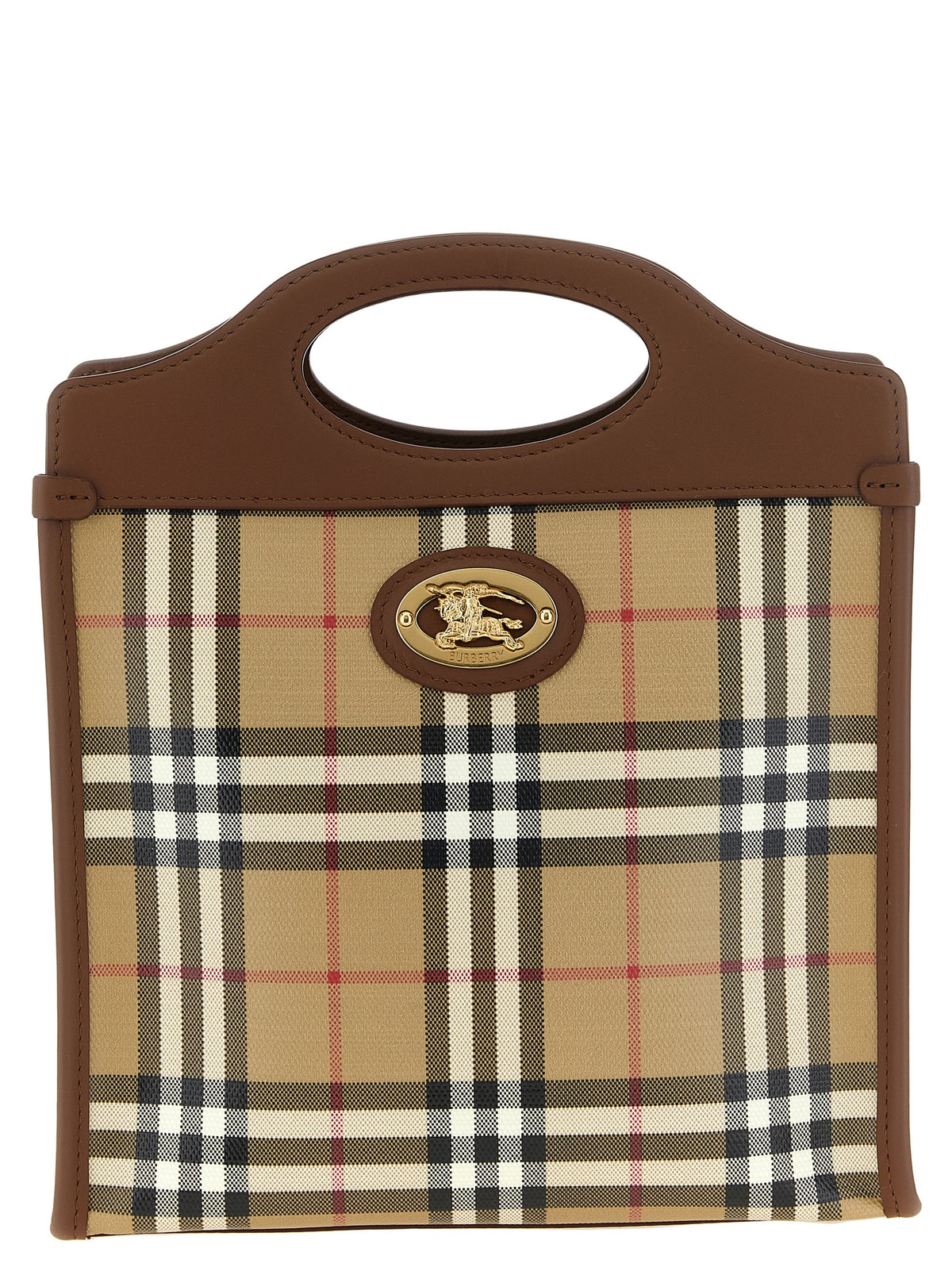 Burberry Beige Baumwoll-Handtasche