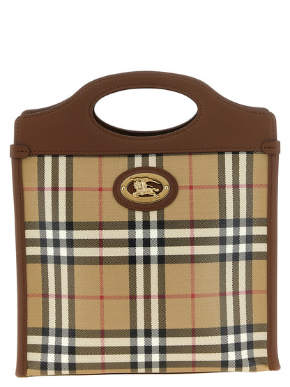 Burberry Beige Baumwoll-Handtasche