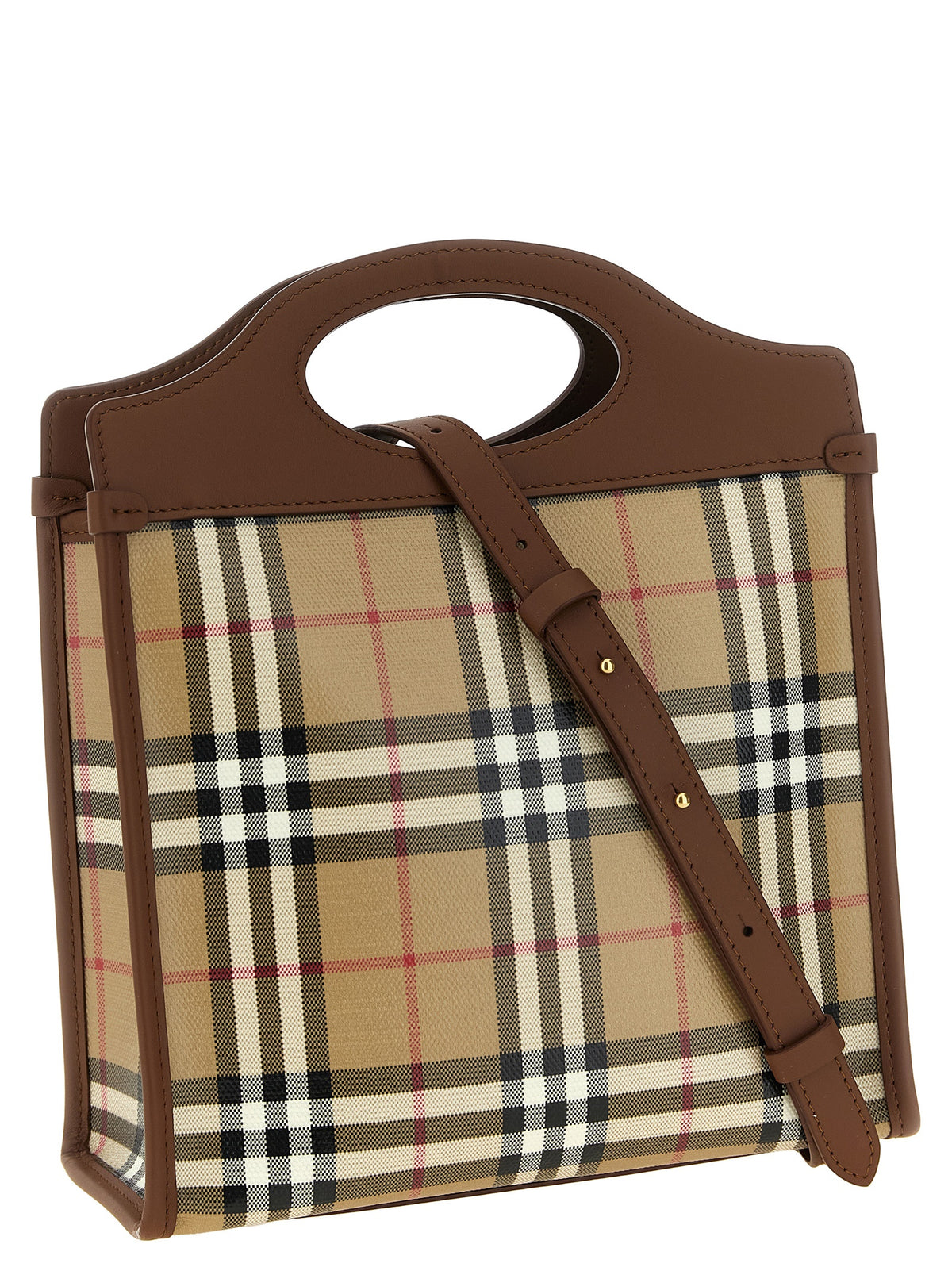 Burberry Beige Baumwoll-Handtasche