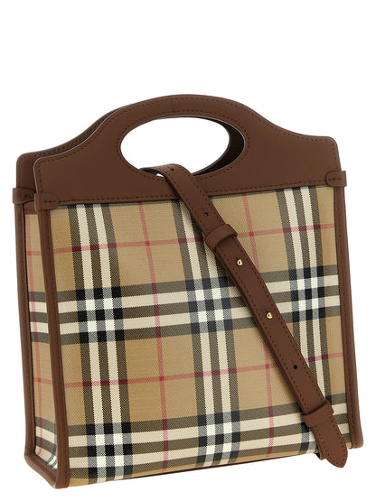 Burberry Beige Baumwoll-Handtasche