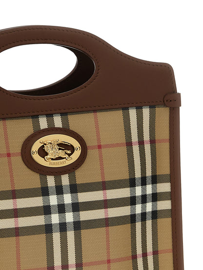 Burberry Beige Baumwoll-Handtasche