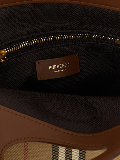 Burberry Beige Baumwoll-Handtasche