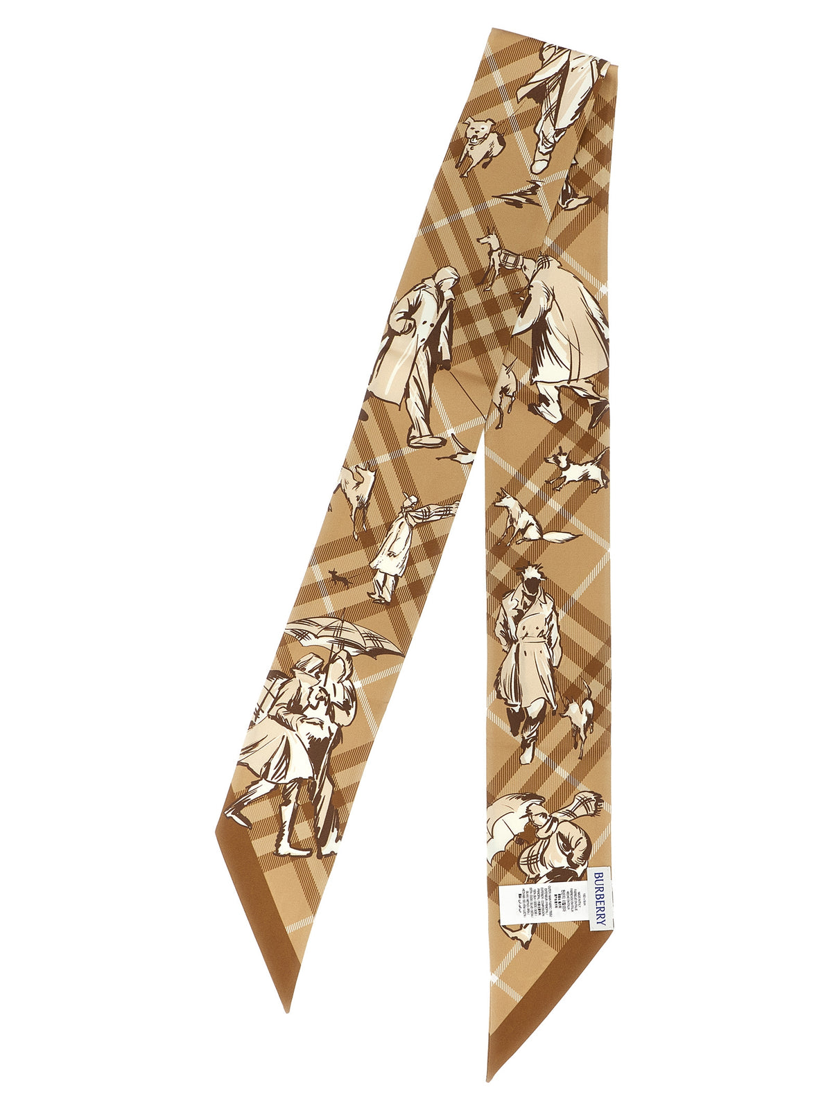 Burberry Beige Satin Scarf