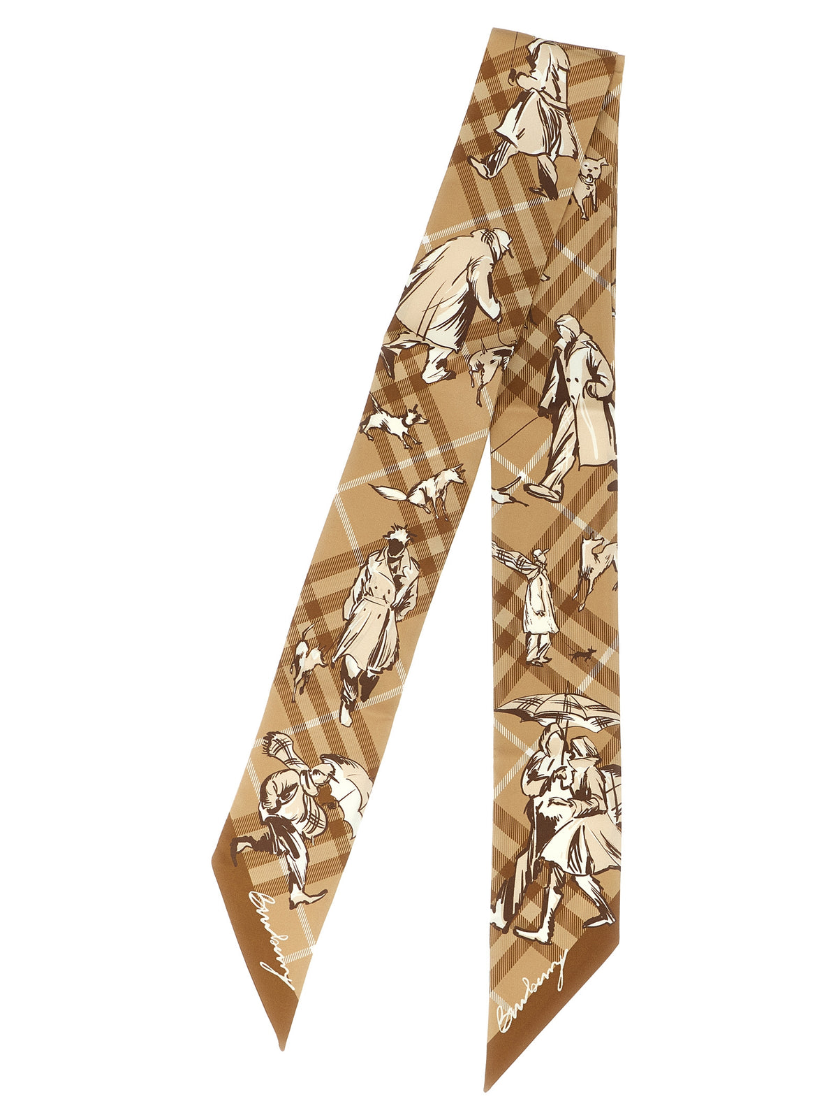 Burberry Beige Satin Scarf