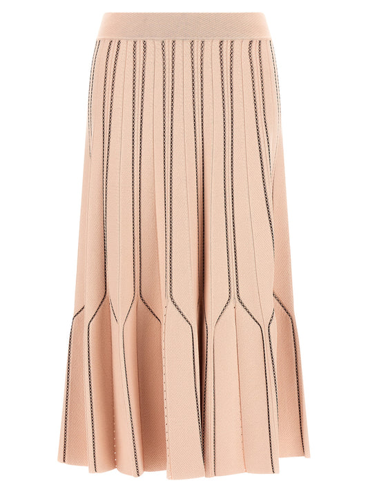 Elisabetta Franchi Mehrfarbiger Midirock aus Viskose