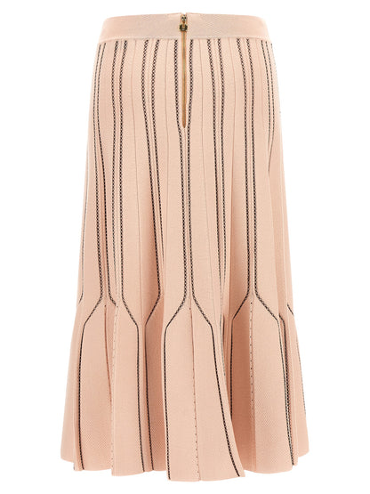Gonna midi in viscosa multicolore di Elisabetta Franchi
