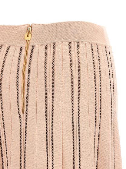 Gonna midi in viscosa multicolore di Elisabetta Franchi