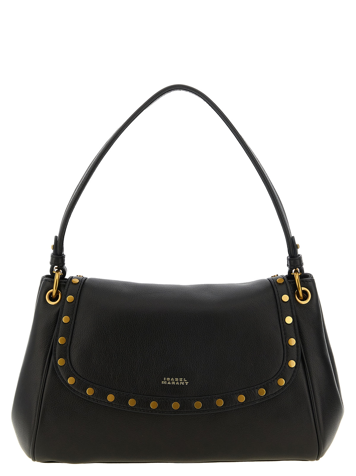 Isabel Marant Black Lambskin Shoulder Bag