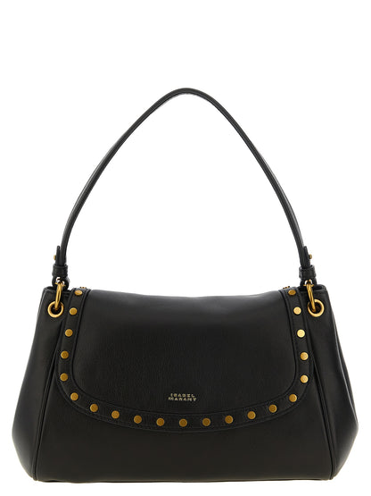 Isabel Marant Black Lambskin Shoulder Bag