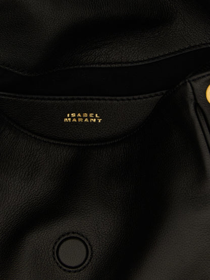 Isabel Marant Black Lambskin Shoulder Bag