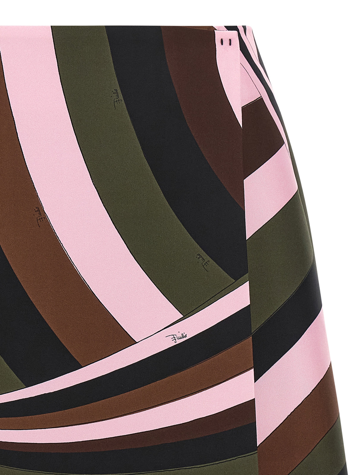 Emilio Pucci Multicolorr Silk-Maxi Skirt