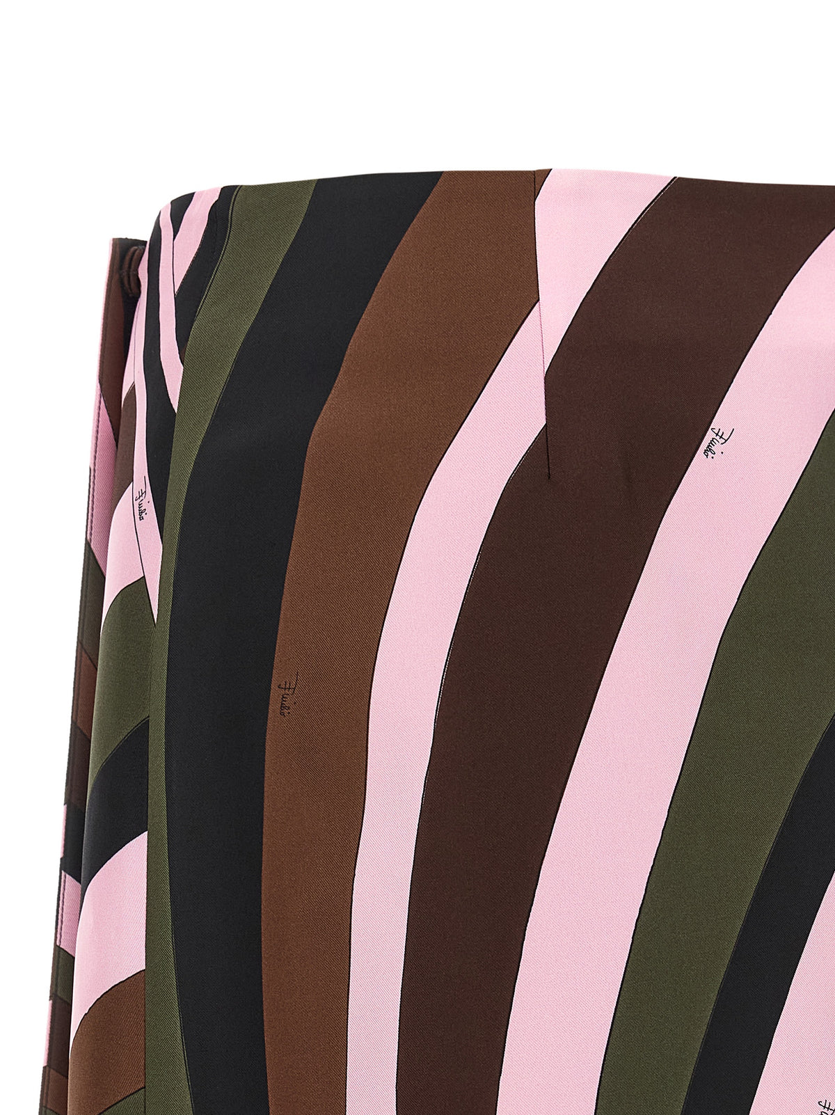 Emilio Pucci Multicolorr Silk-Maxi Skirt