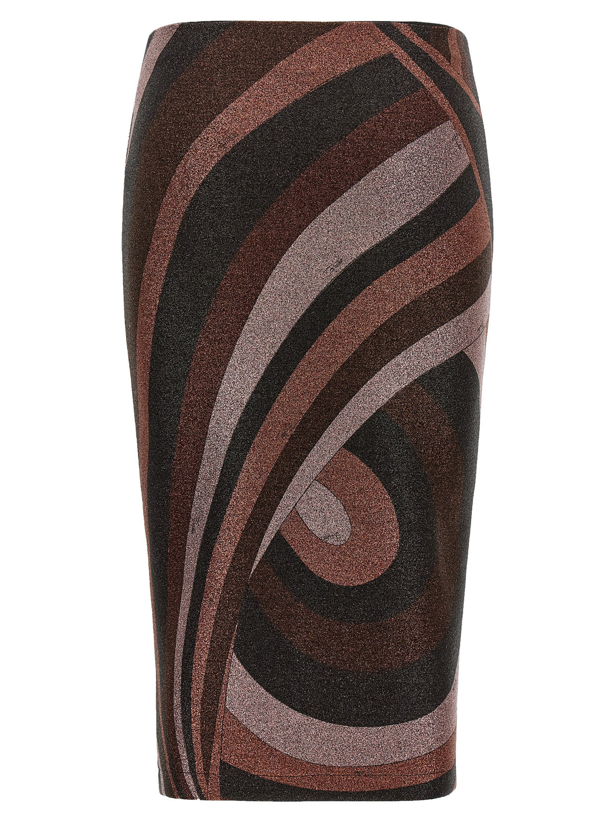 Emilio Pucci Midi-Rock aus Bordeaux-Polyamid
