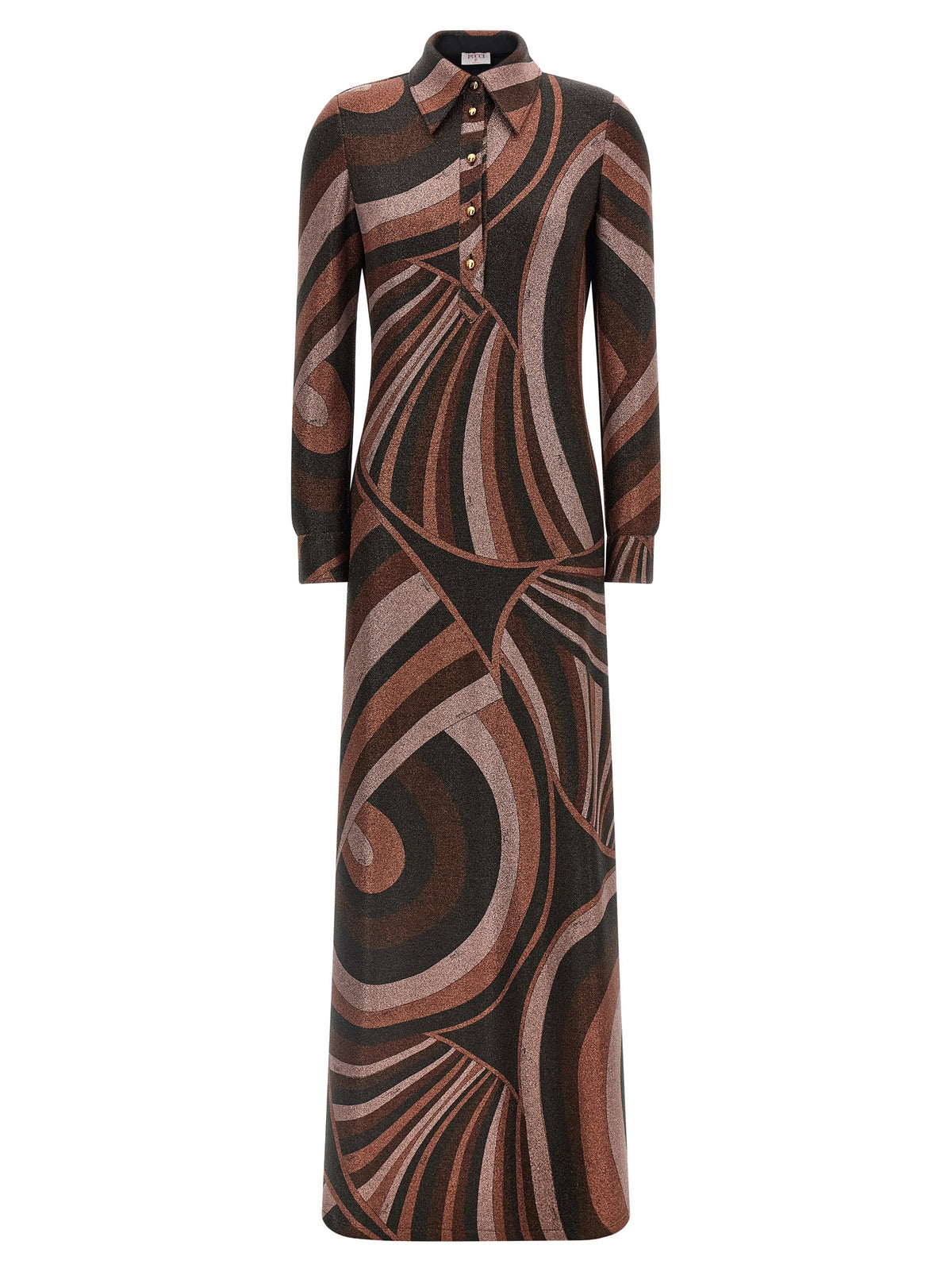 Emilio Pucci Long Dress in Bordeaux Polyamide