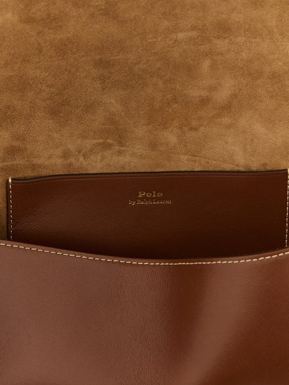 Polo Ralph Lauren Brown Cowhide Clutch