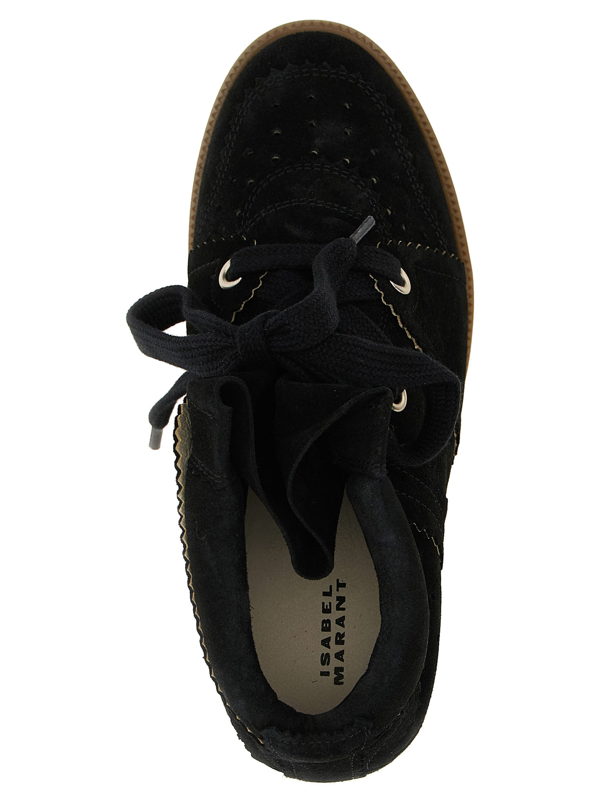 Isabel Marant Black Wedge Sandals in Cow Leather