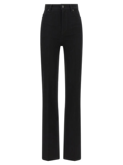 Balenciaga Schwarze High-Waist-Jeans aus Elasthan