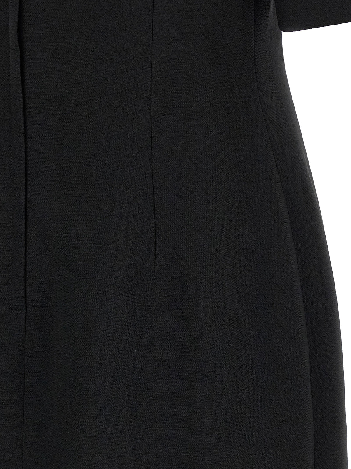 Dolce & Gabbana Black Midi Dress in Pure Virgin Wool