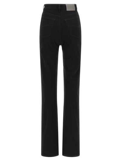 Balenciaga Schwarze High-Waist-Jeans aus Elasthan