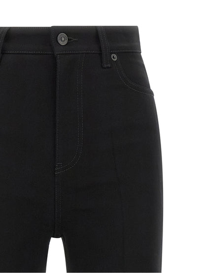 Balenciaga Schwarze High-Waist-Jeans aus Elasthan