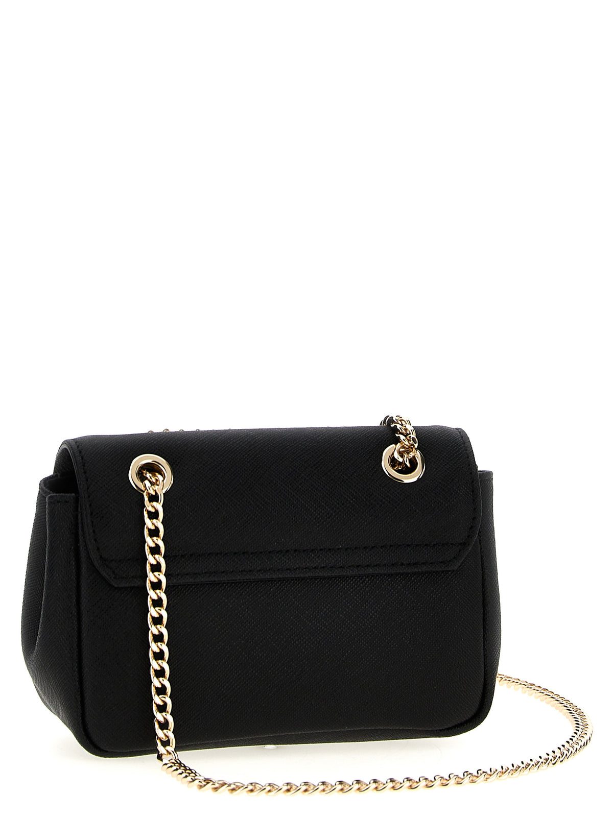 Borsa a tracolla Vivienne Westwood in pelle di vacchetta nera
