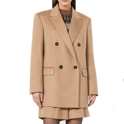 Max Mara Brauner Blazer aus reiner Schurwolle