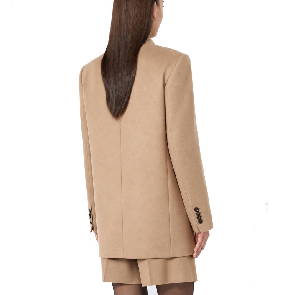 Max Mara Brauner Blazer aus reiner Schurwolle