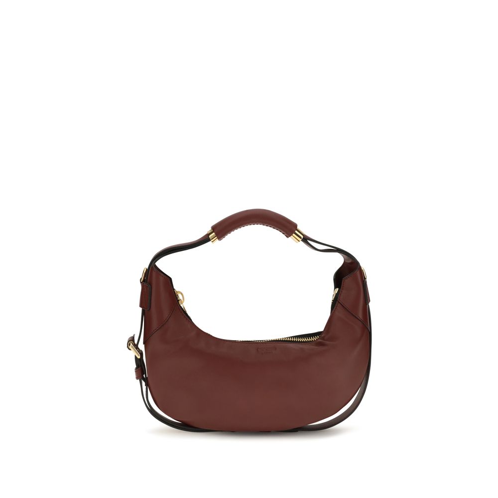 Borsa a tracolla Moschino in pelle di vitello bordeaux