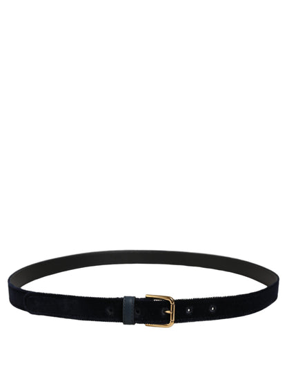 Dolce & Gabbana Cintura Blu Scuro in Velluto