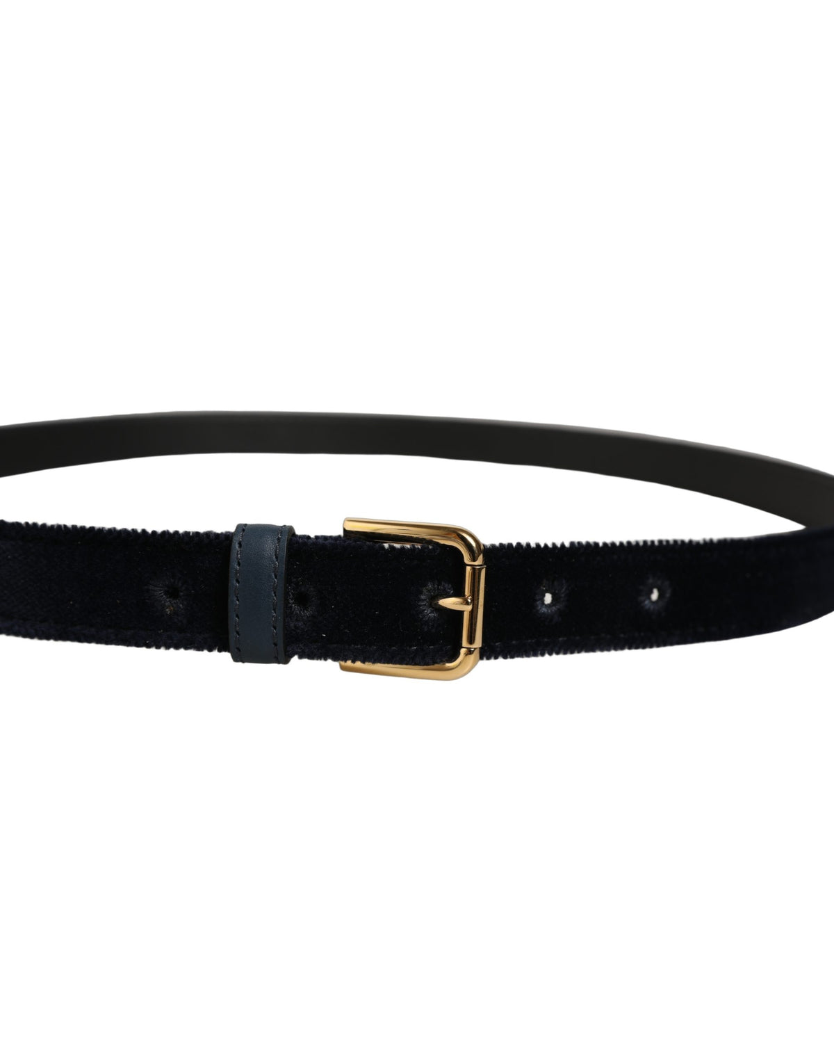 Dolce & Gabbana Cintura Blu Scuro in Velluto