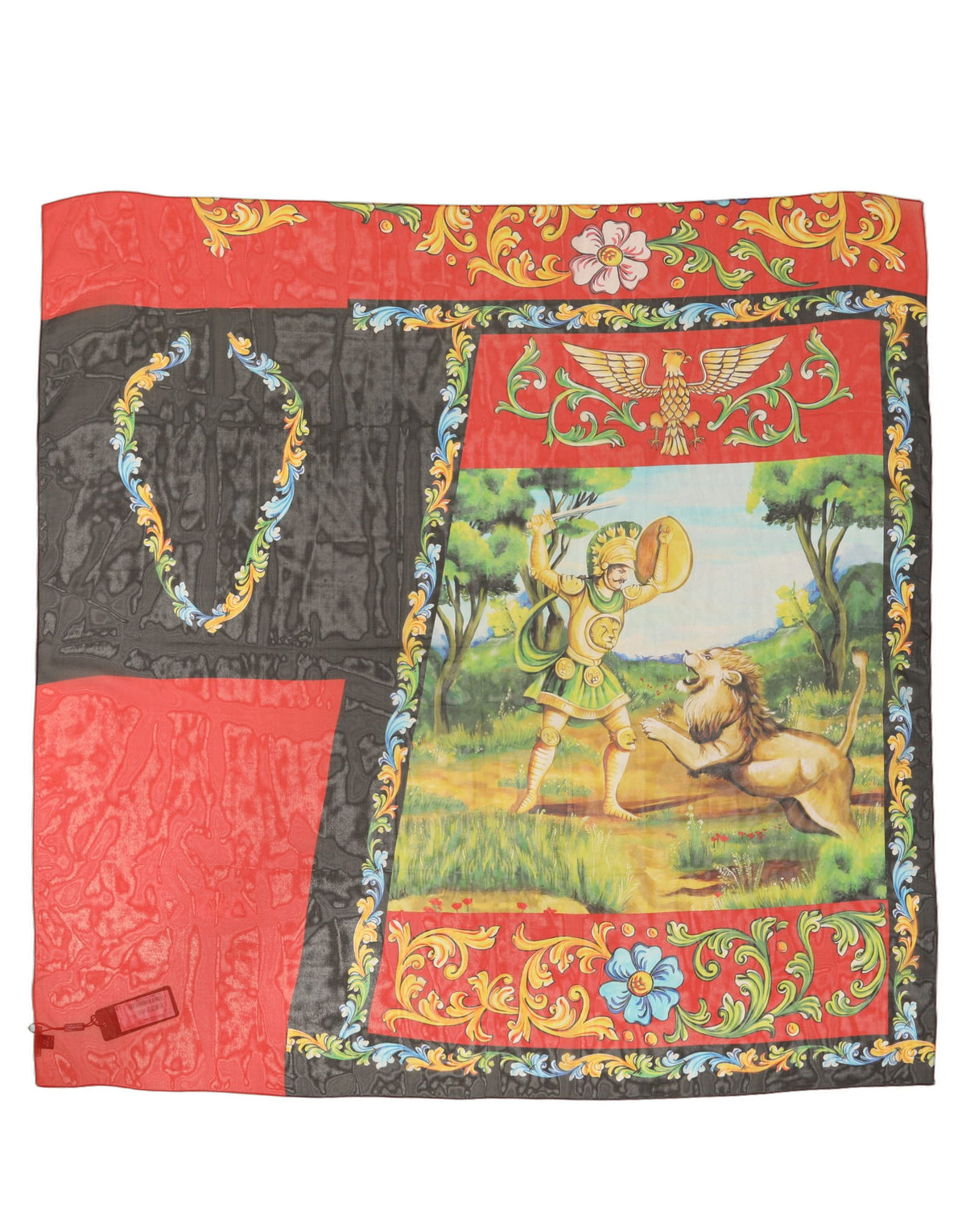 Dolce & Gabbana Foulard Multicolore in Seta 120 × 120 cm
