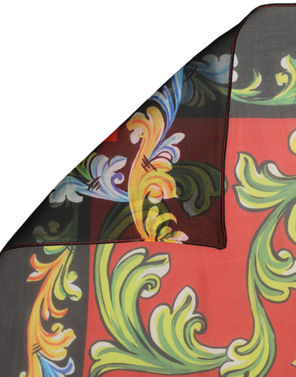 Dolce & Gabbana Foulard Multicolore in Seta 120 × 120 cm